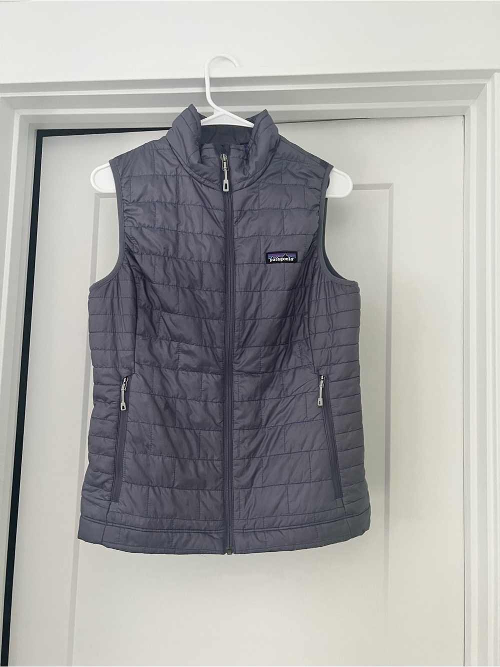 Patagonia Women's Quilted Sleeveless Vest - Gray Blue